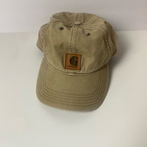 Carhartt Tan Logo Hat Six-Panel Design